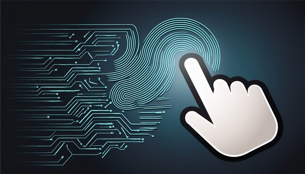 computermaus klick pointer finger anfassen beruhren
