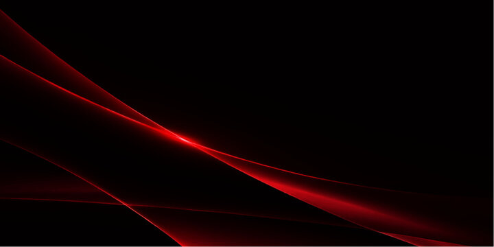An abstract red wave background features glowing lines of light and energy in a motion pattern that blends dark textures with a vibrant laser glow for a modern technology wallpaper design