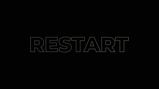 Restart Text Animation Trim Path Gradient Stroke Loop System Motion Graphics