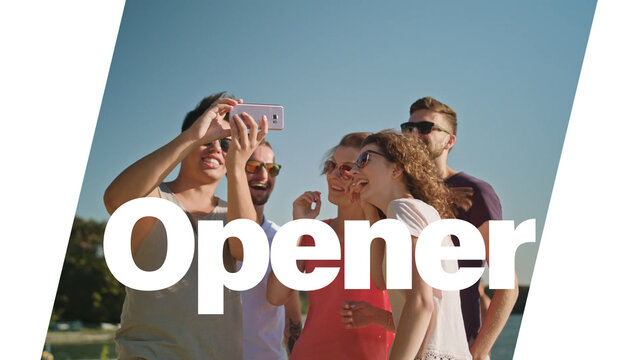 Fast & Clean Animated Slideshow Opener for Promo Videos, Social Media & Corporate Presentations