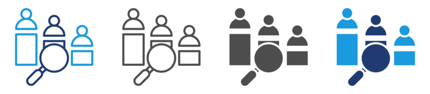 competitor analysis multi purpose icon set