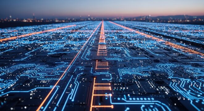 Illuminated digital network pathways