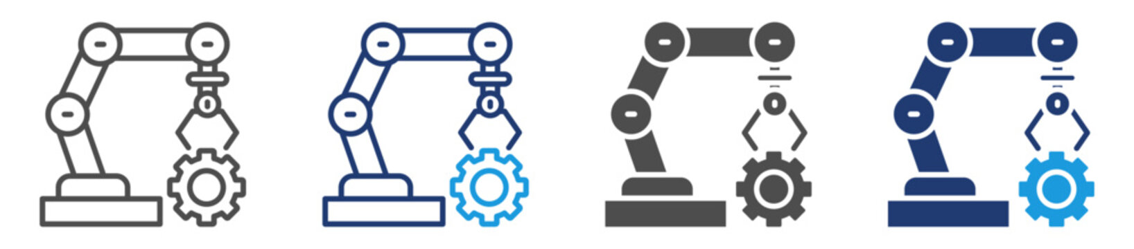 robotic integration multi purpose icon set