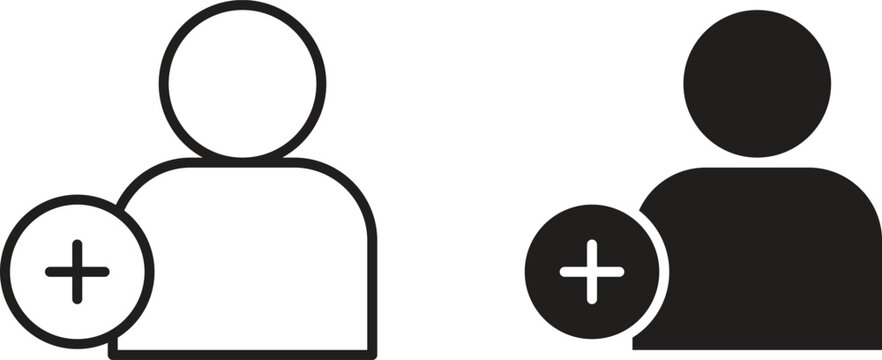 Follower icon for social media, app, and web design. Vector illustration.