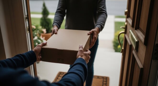 Parcel exchange at front door