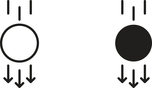 Gravity icon for social media, app, and web design. Vector illustration.