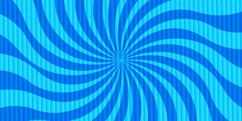 Comic background. Pop art texture. Starburst cartoon style. Anime design with explosion effect for print. Fun dot pattern. Blue backdrop with halftone gradient. Funny line frame © Nurus