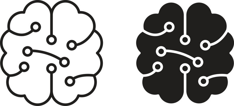 Intelligence icon for social media, app, and web design. Vector illustration.
