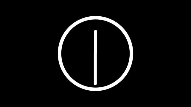 Easy to use vector clip of clock with black background