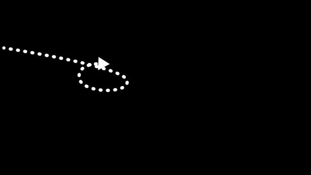 Down Up Arrow Icon on Black Background &ndash; Financial Decline and Growth Concept Animation
