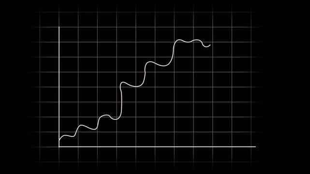 Business Sales growth chart overlay. finance progress bar plotted line showing companies growth.