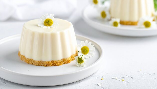Kamillen-Panna Cotta