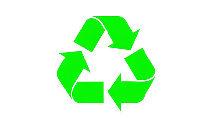 Obraz premium Green recycling symbol
