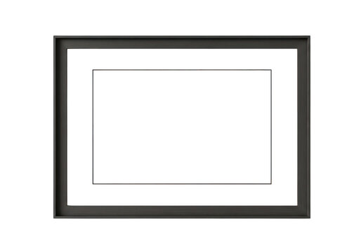 Minimalist abstract geometric frame with empty corner space isolated on transparent background