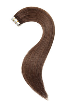 tape in dyed drak brown straight human hair extensions