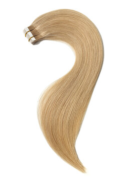 tape in bleached blonde straight human hair extensions