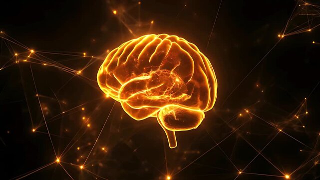 AI brain neural connections.