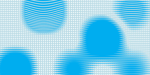 Naklejka premium Blue and white striped background. Vector seamless pattern
