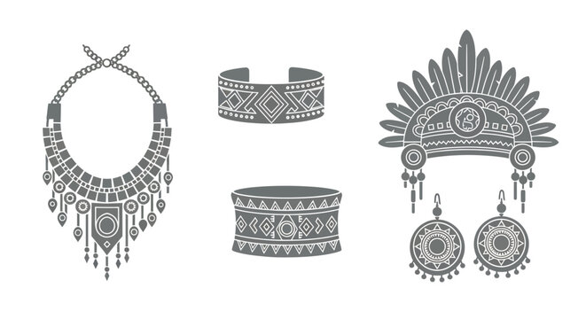 Native American jewelry accessories.