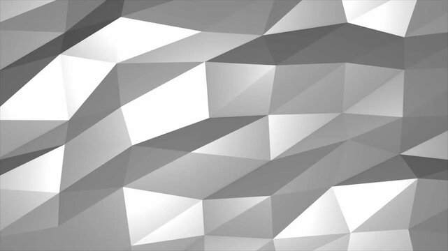 Abstract geometric shapes overlapping in monochrome gradient composition
