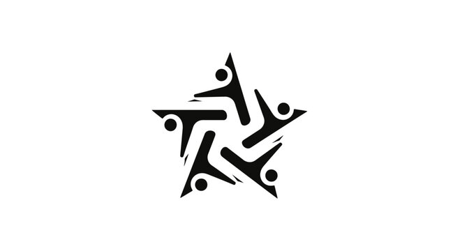 stylized illustration of dancing people.