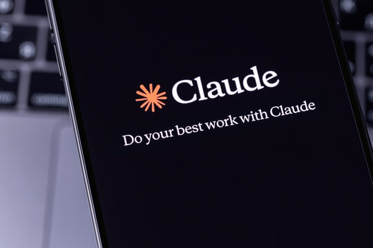 Claude by Anthropic mobile logo app on a screen smartphone. Claude is a family of large language models developed by Anthropic. Batumi, Georgia - March 26, 2026