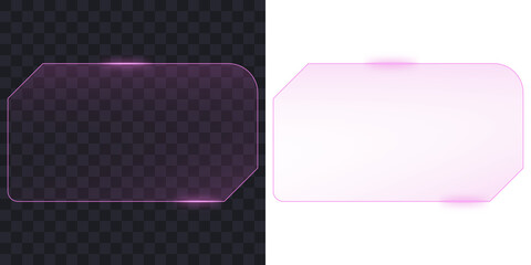 Glass rounded object polished glassmorphism style, in sci-fi layout. © Felix