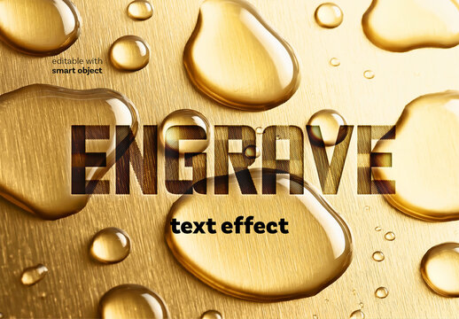 Engraved Text Effect