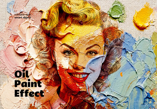Oil Paint Photo Effect