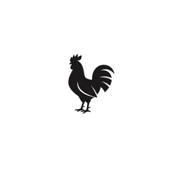 Rooster bird logo flat vector icon design © Heisenberg1992