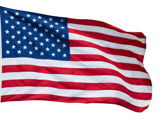 Obraz premium American flag waving a powerful american concept