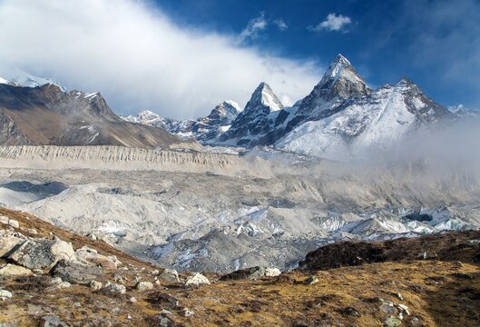 Mount cholo peak Kangchung Nirekha Himalaya mountain