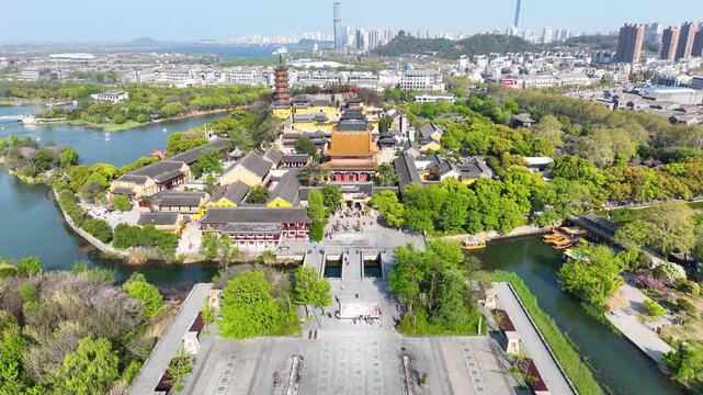 Jiming Temple and Xuanwu Lake in Nanjing, China