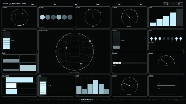 Futuristic Spacecraft Cockpit HUD with Tactical Navigation Display and Mission Control Telemetry