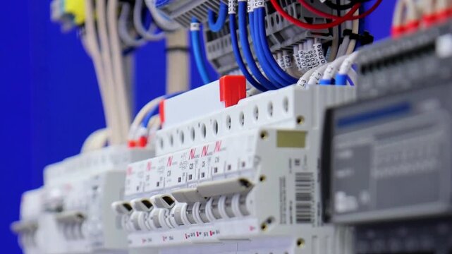 Electrical panel for organizing the power supply of a house or apartment, protecting electrical loads from short-circuiting. 