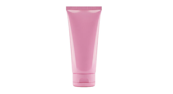 Pink lipstick tube on white background vector illustration isolated on transparent background,png