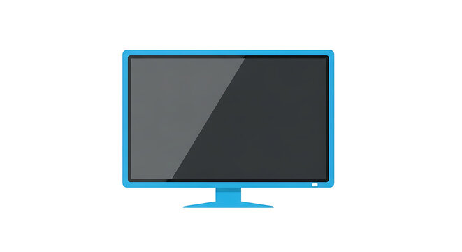 Blue gradient laptop with cyan trackpad computer screen
