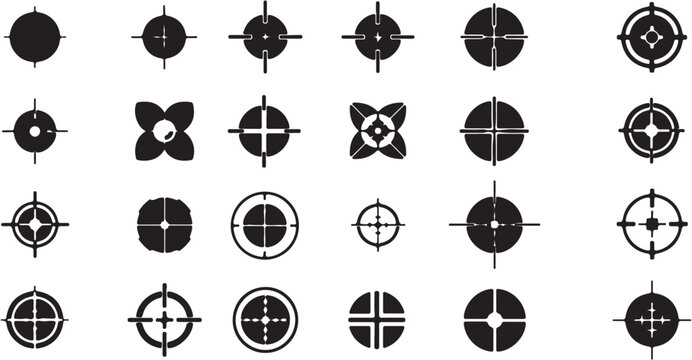 Various Crosshair Target Icons Design.