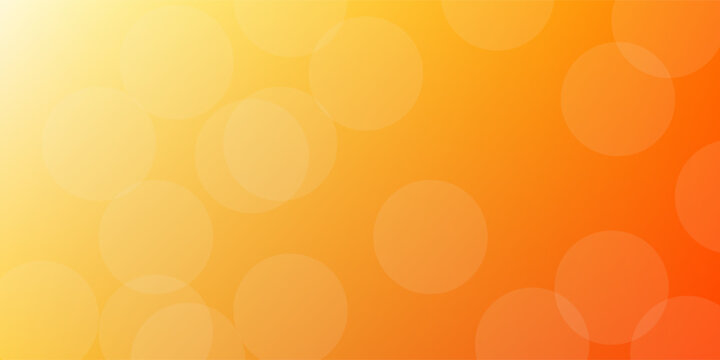 Abstract Orange background layout design with bokeh light.
