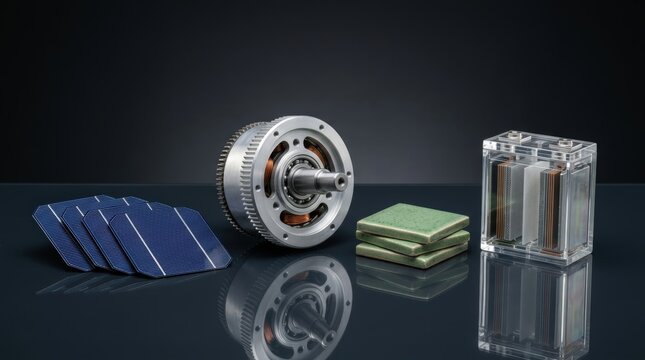 Solar cells, wind turbine generator, and fuel cell stack for renewable energy technology