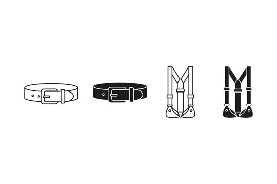 Belt and Suspenders Icons
