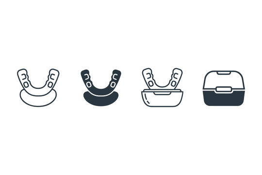 Dental Mouthguard Icons