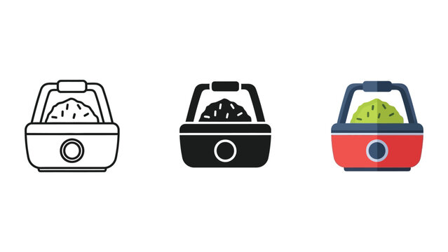three retro toasters with different designs vector illustration