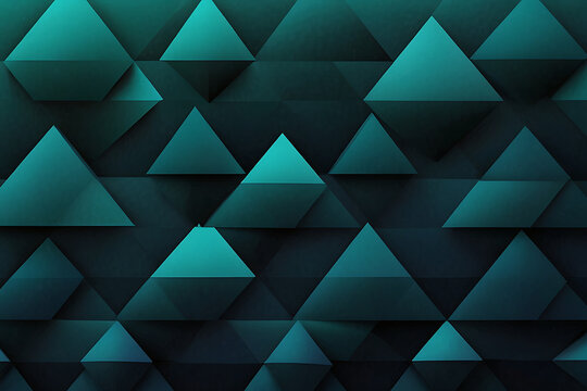 dynamic geometric background with triangle gradient cyan tones