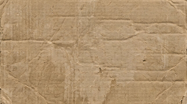 Set of distressed corrugated cardboard texture with torn layers and rustic industrial fiber grain frontal isolated png on a transparent background perfectly cutout high resolution