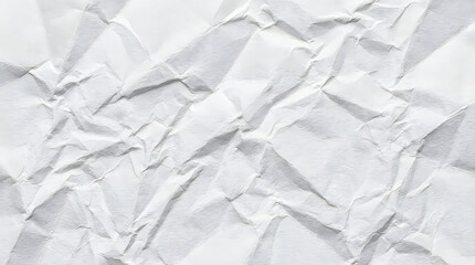 Fototapeta premium Set of clean white crumpled paper with soft organic folds for modern minimalist stationery branding frontal isolated png on a transparent background perfectly cutout high resolution
