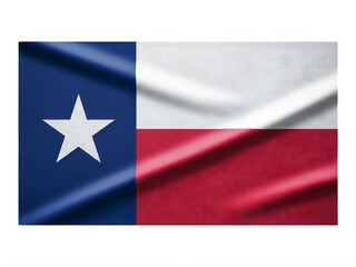 Fototapeta premium Texas State Flag with Blue Star Isolated on Transparent Background