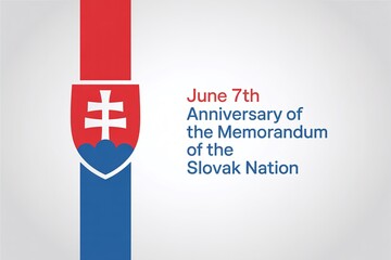 June 7th Anniversary Memorandum Slovak Nation Slovakian National History Celebration