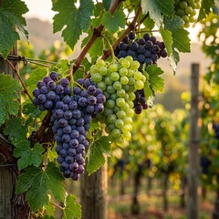 Naklejka premium Royal Grapes – 4K Luxury Background