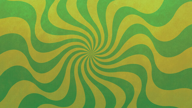 Abstract green background with circles and swirls in a seamless vector pattern design